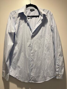 Theory Men's Pale Blue Dress Shirt